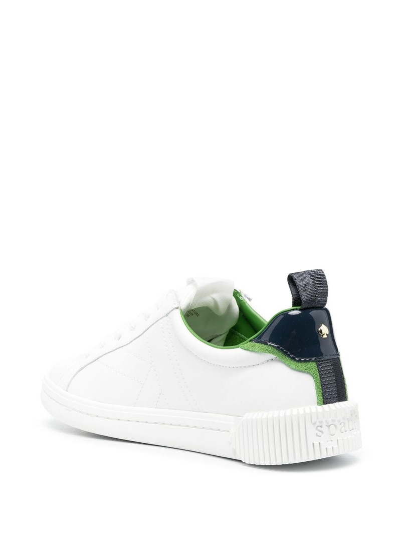 embossed-logo leather sneakers 3