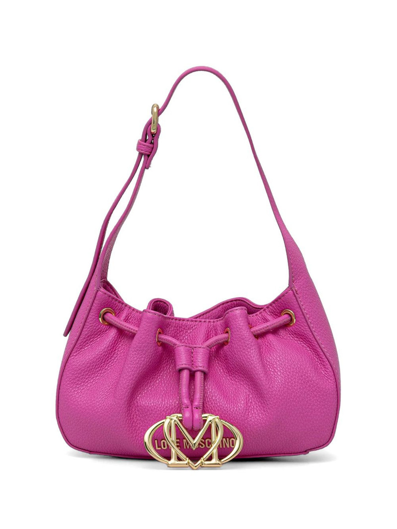 drawstring logo-plaque shoulder bag 1