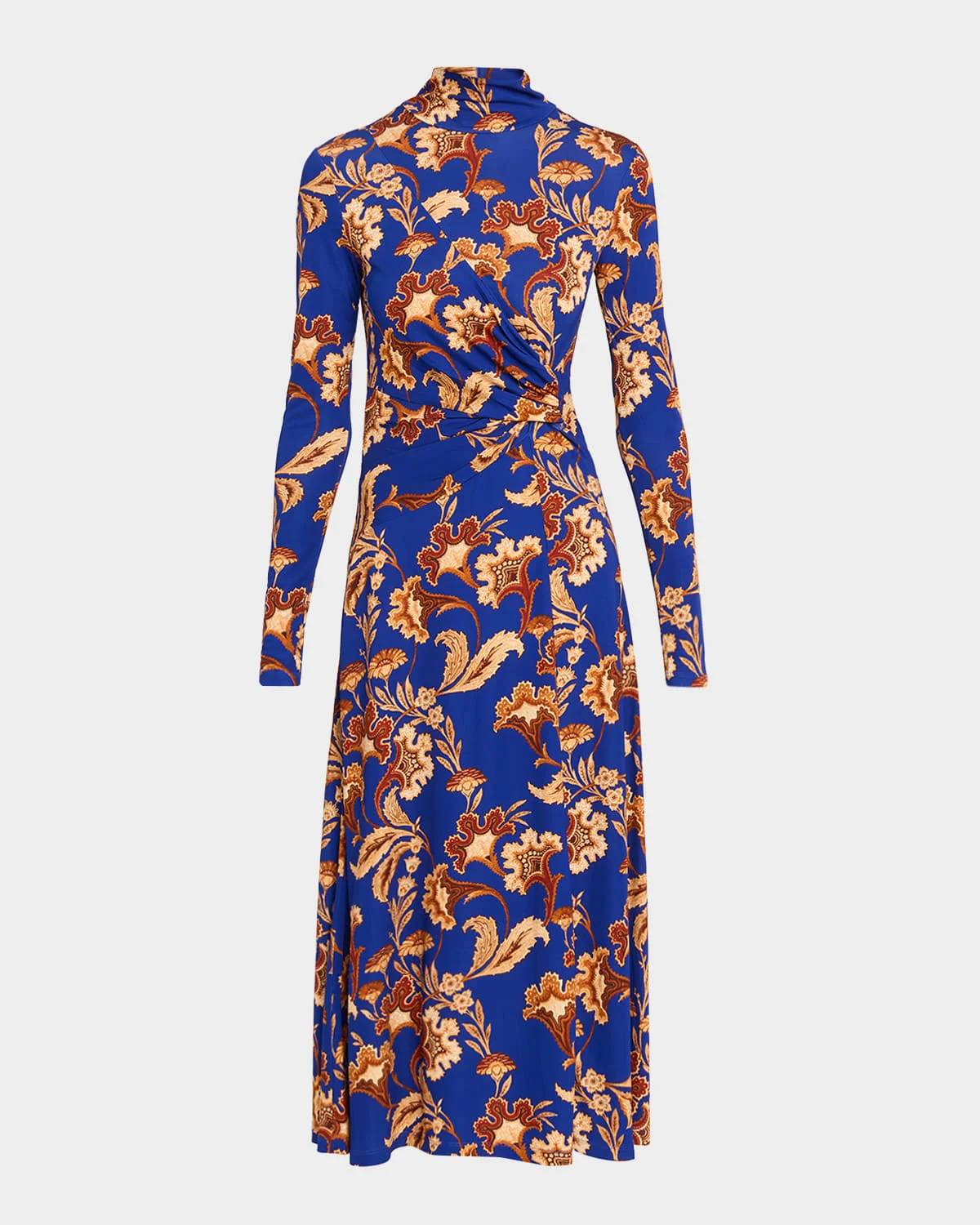 Hera Baroque Turtleneck Midi Dress - 1