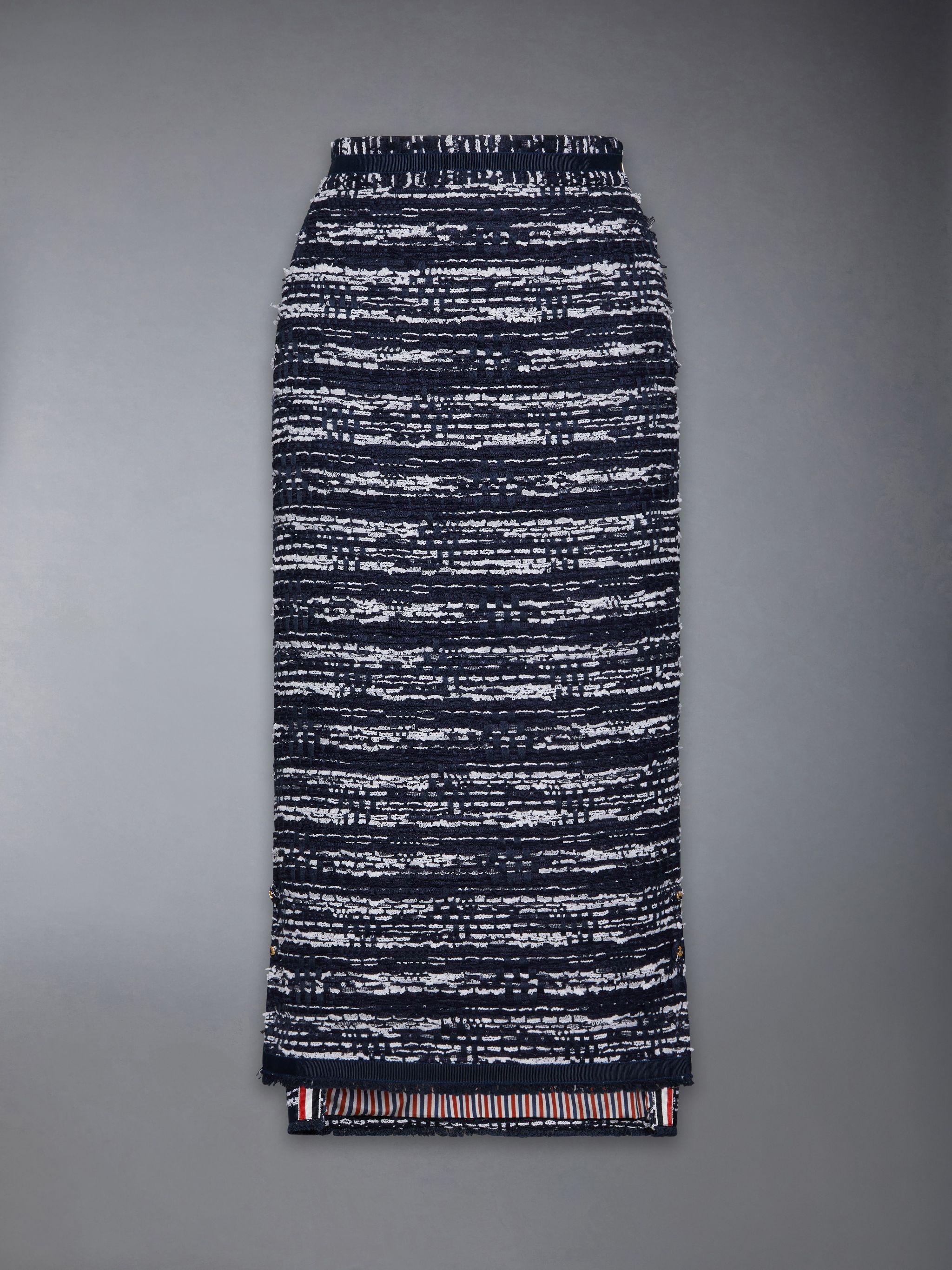 Mélange Tulle Yarn Tweed Skirt - 7