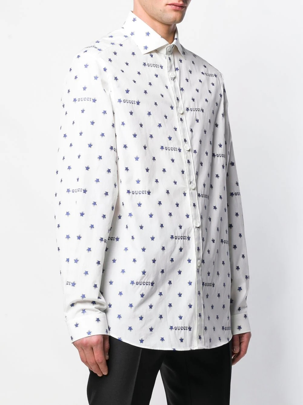 logo star print shirt - 3