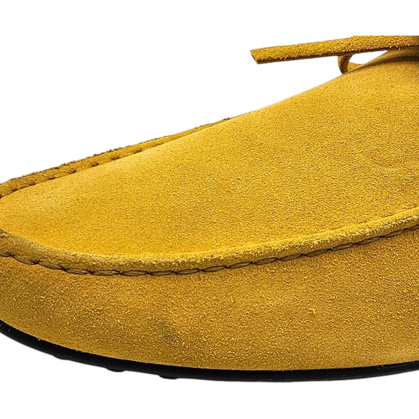 Tod's City Gommino Driving Men's Suede Loafers Yellow UK 11 US 12.5 - 10