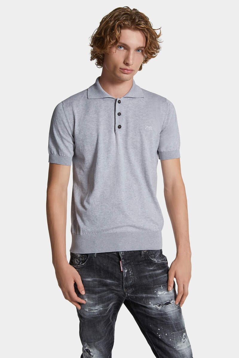 D2 KNIT POLO - 3