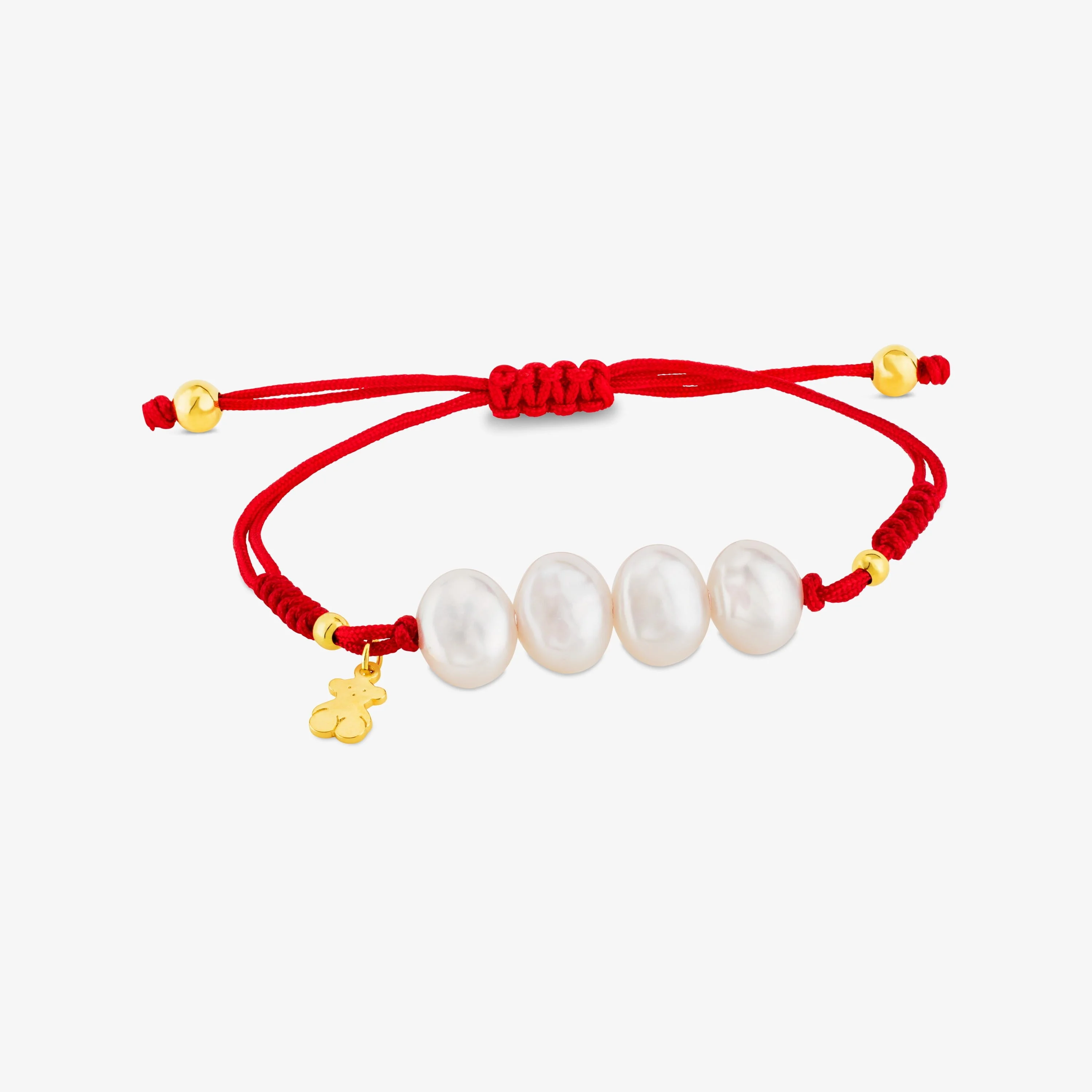 18K gold vermeil TOUS Nudos Bracelet with pearls - 1
