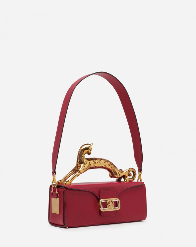 PENCIL CAT BAG IN SHINY CALFSKIN LEATHER 4