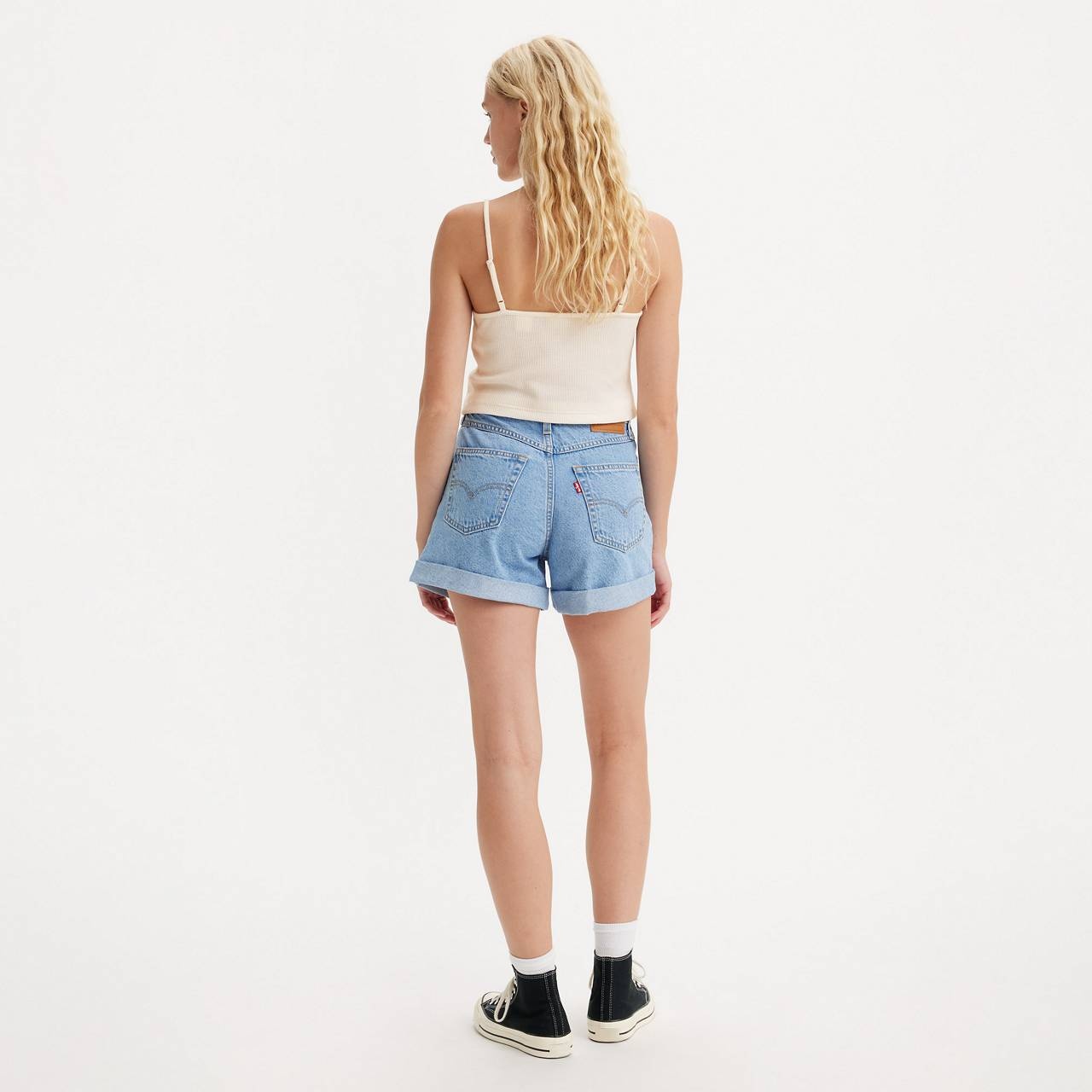 ROLLED 80S MOM WOMEN'S SHORTS - 5