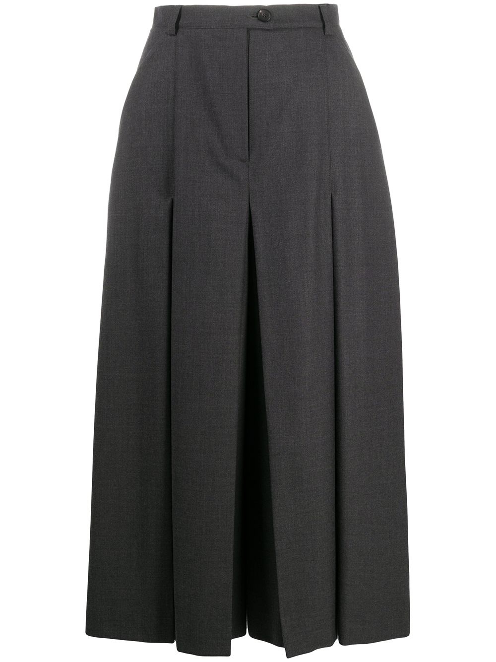 pleated midi skirt - 1