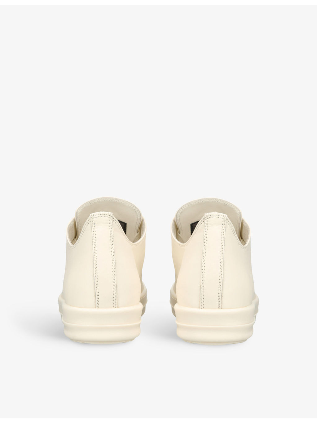 Toe-cap leather low-top trainers - 4