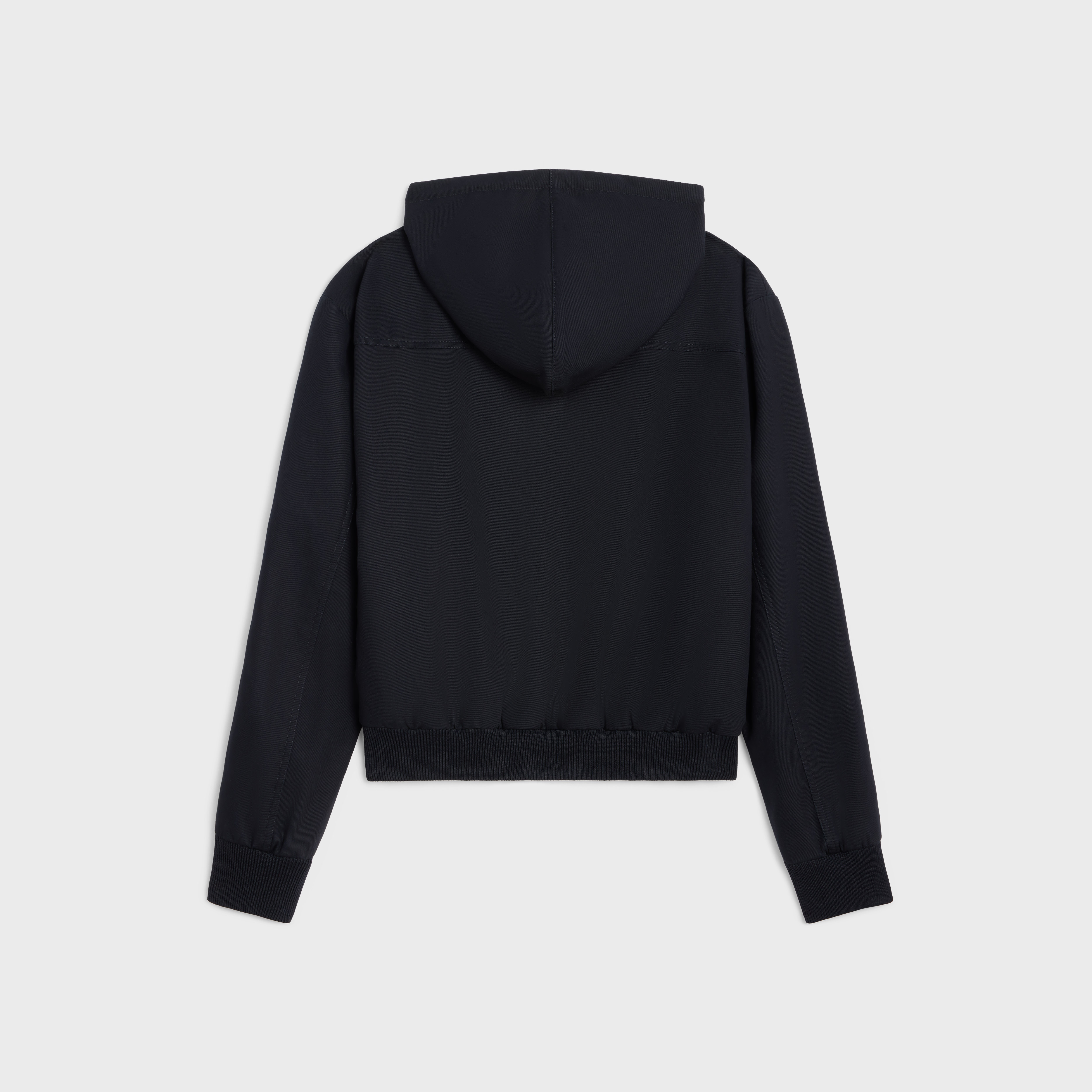 triomphe blouson jacket with hood in cotton twill - 2