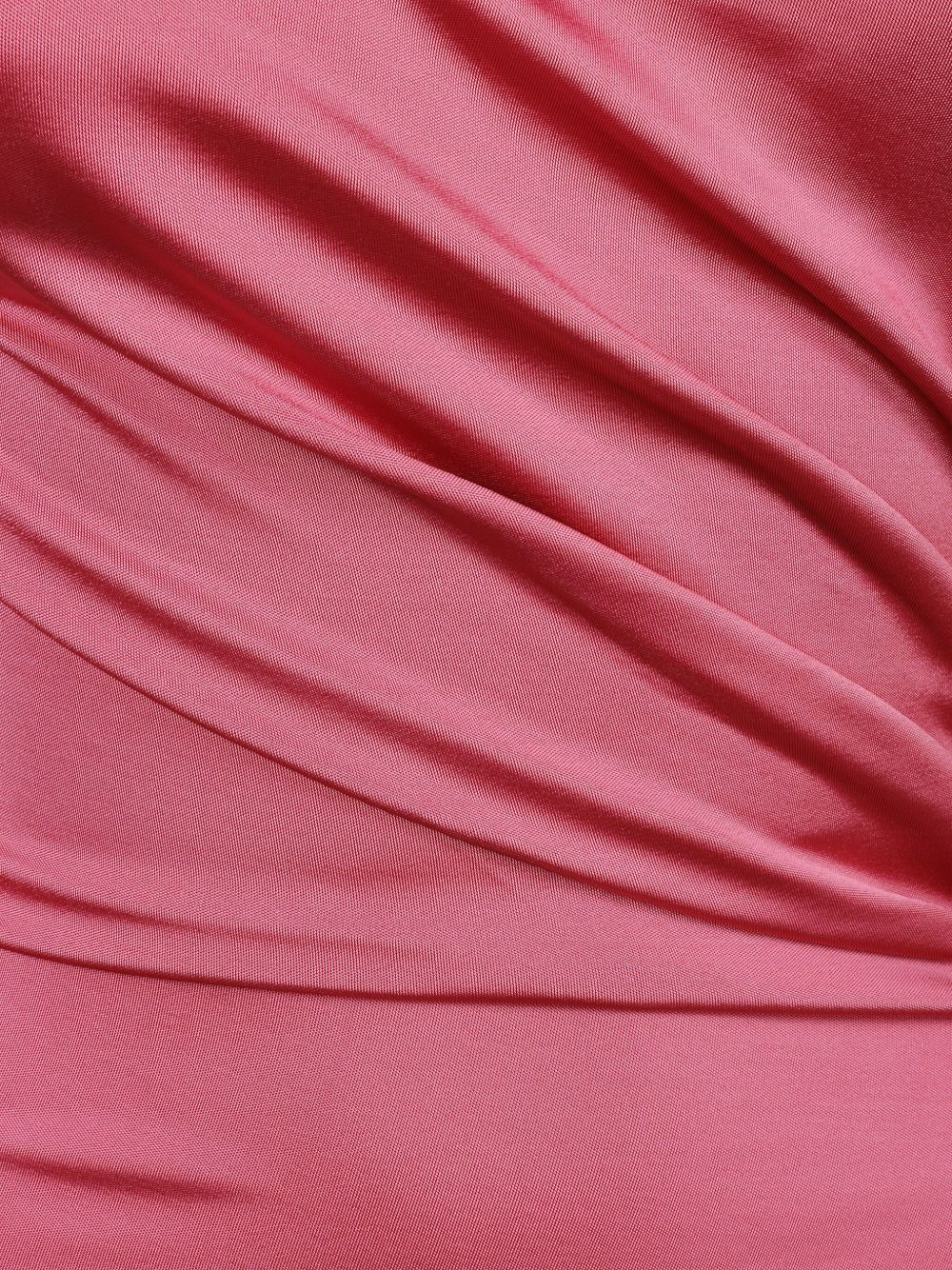 draped long-sleeve maxi dress - 3