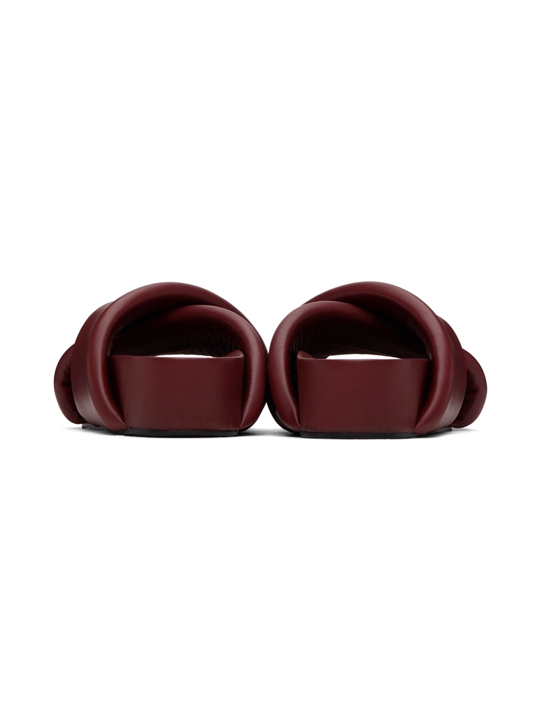 Red Padded Slides - 2