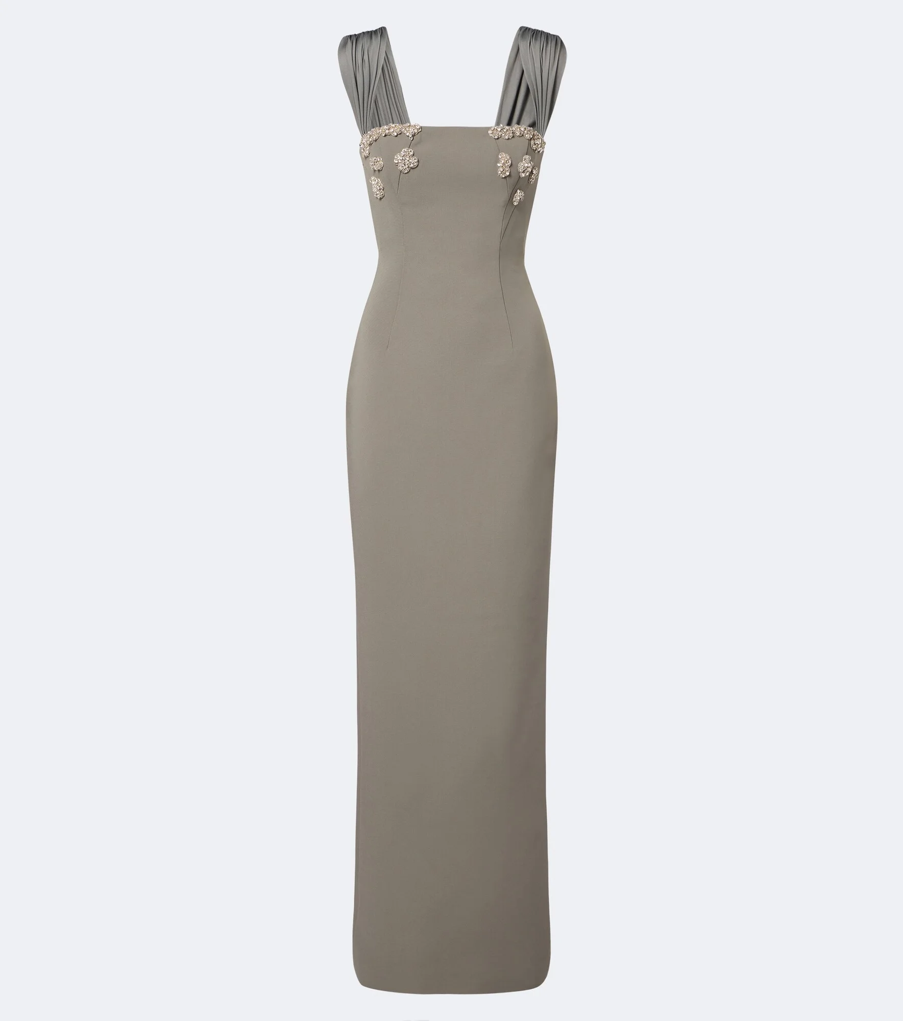 Malia embellished crêpe corset gown - 1