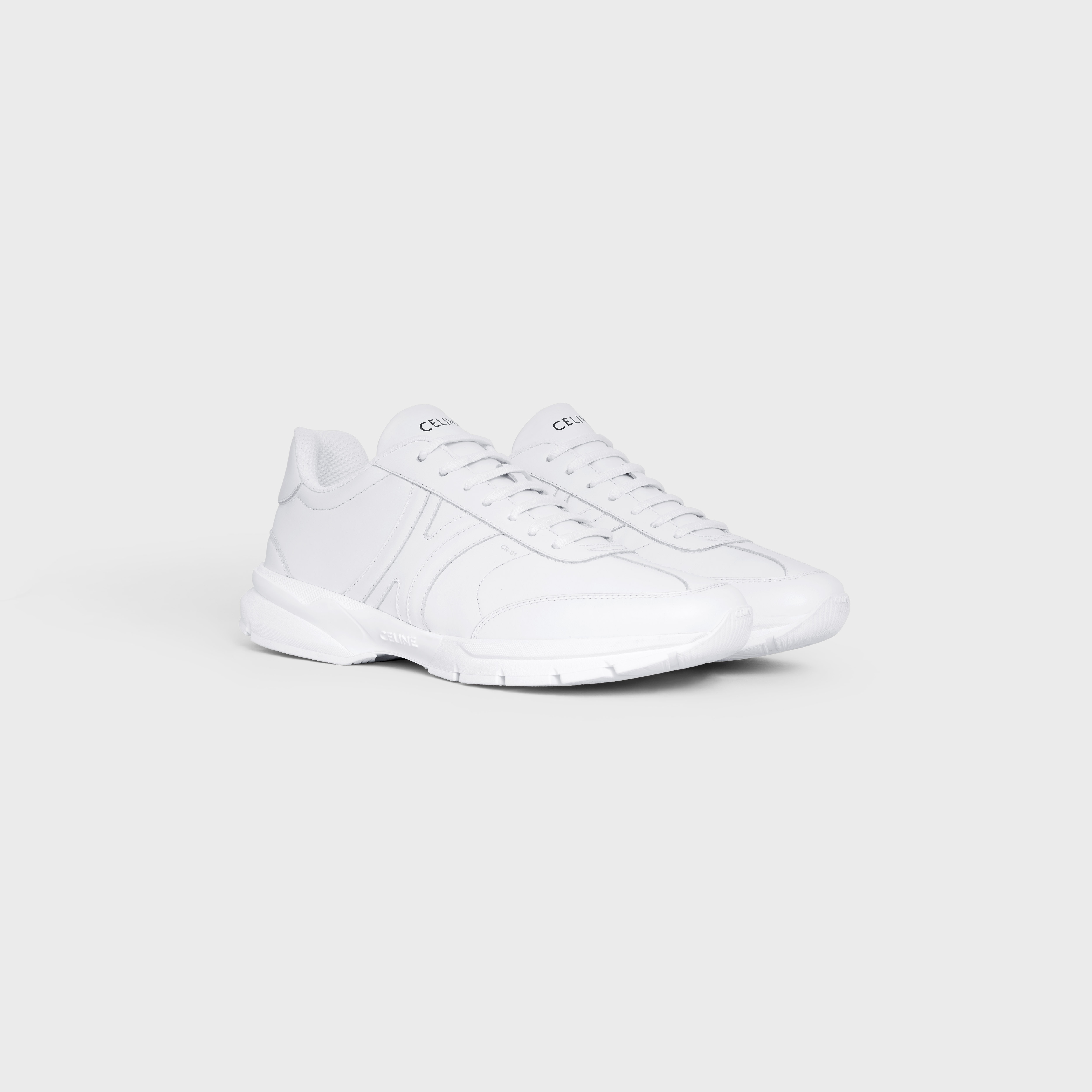 CELINE RUNNER CR-01 LOW LACE-UP SNEAKER in CALFSKIN - 2