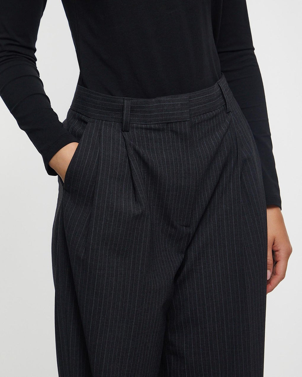 Trousers Darcey Pinstripe Anthracite - 5