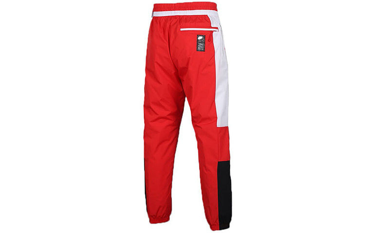 Nike AIR Contrasting Colors Woven Long Pants Red CK4396-657 - 2