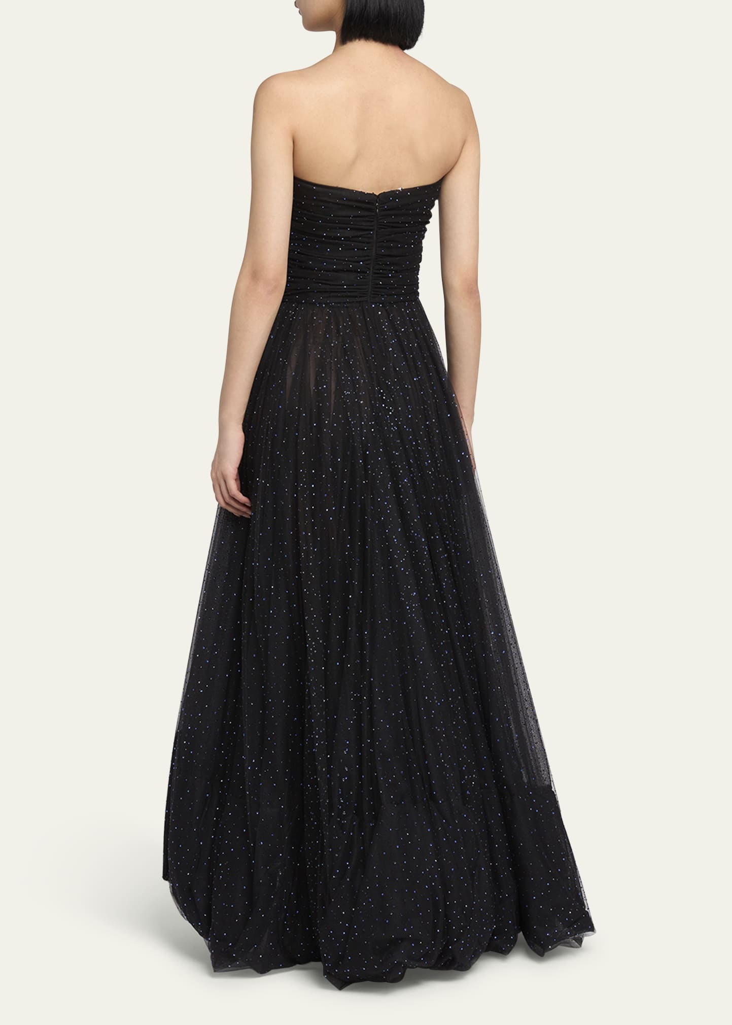 Strapless Embellished Tulle Gown - 3