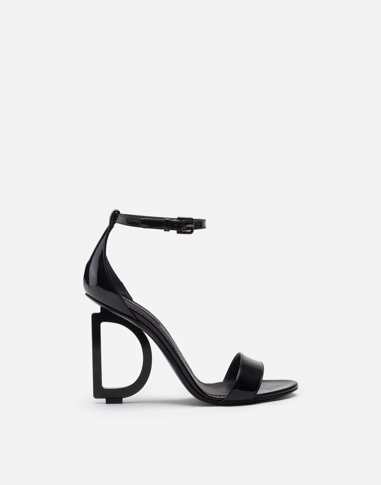 Patent leather sandals with DG heel - 1