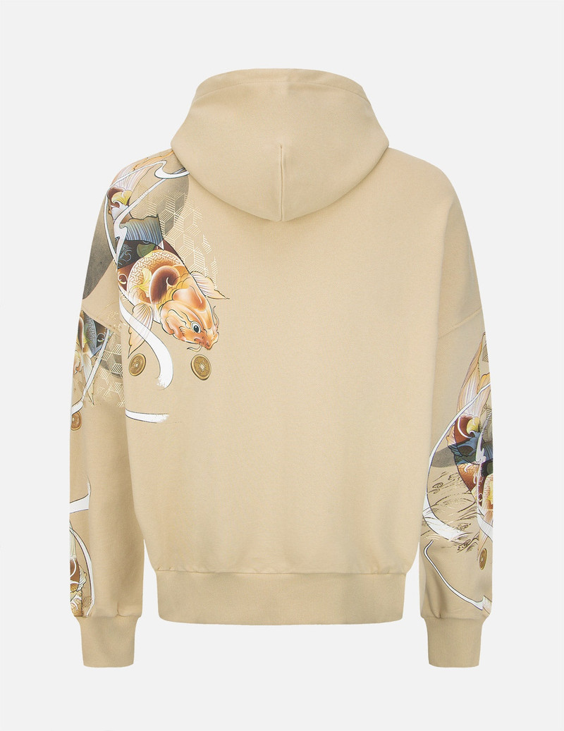 EVISU Tattoo Koi Print Hooded Sweatshirt outlook