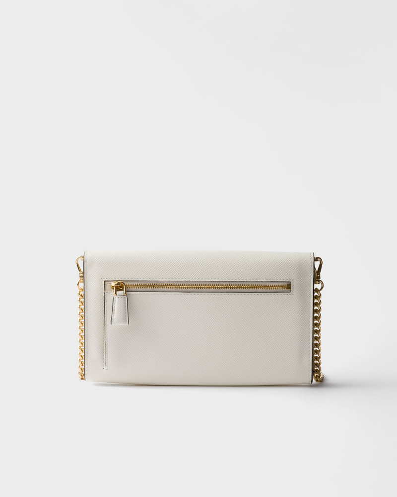 Saffiano leather envelope clutch 3