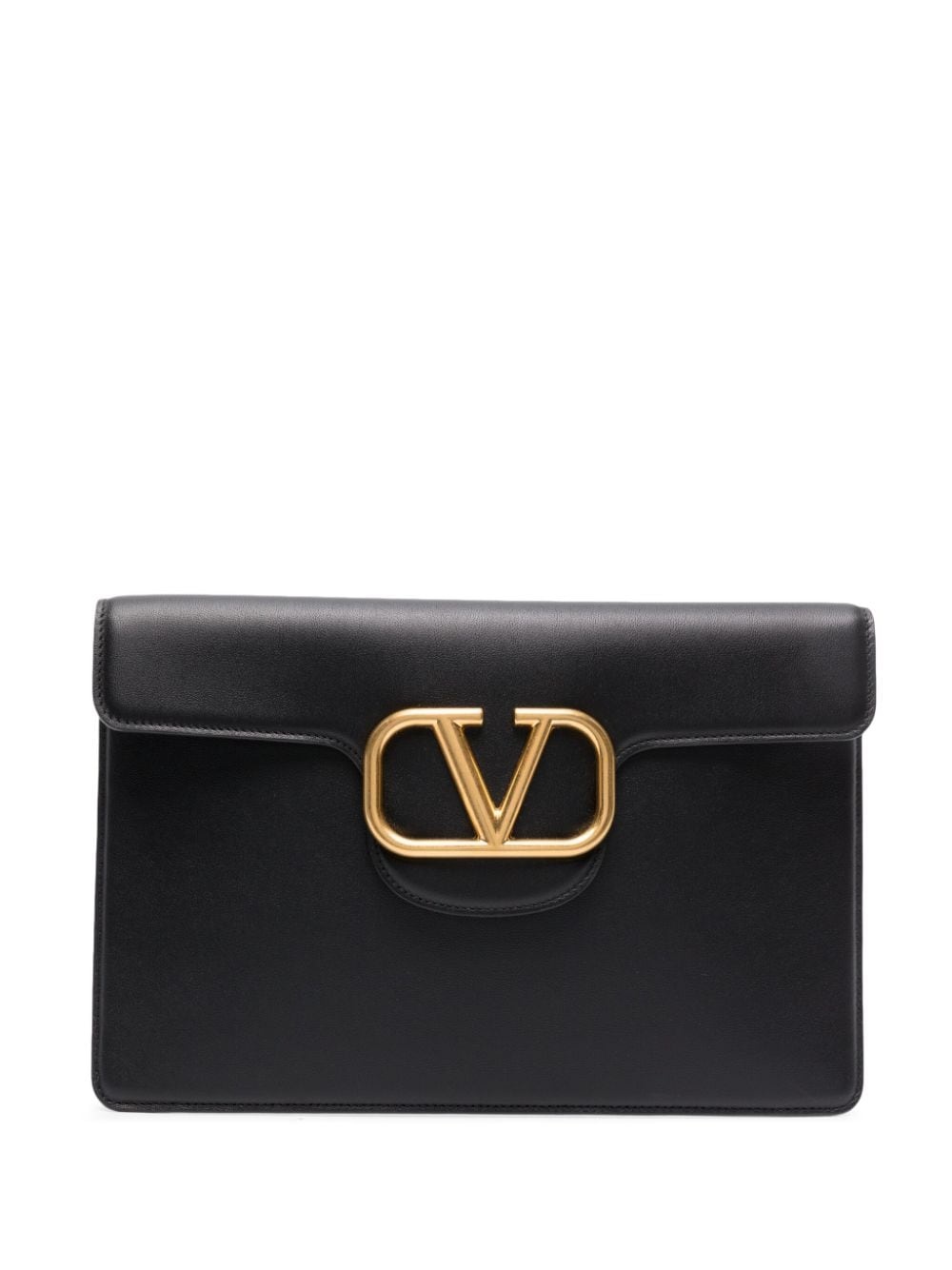 LocÃ² VLogo leather clutch bag - 1