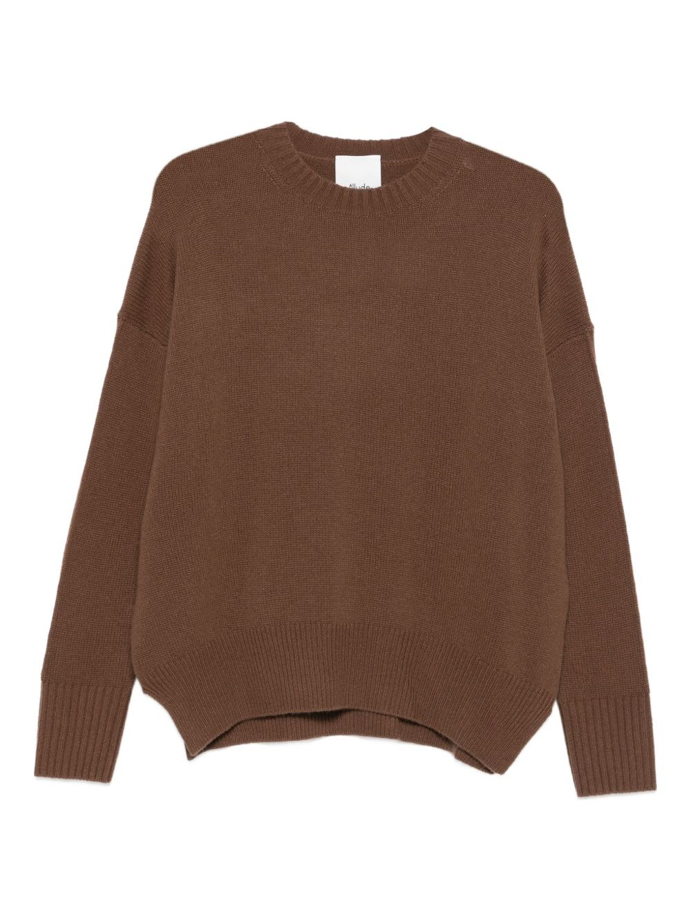 round-neck cashmere sweater - 1