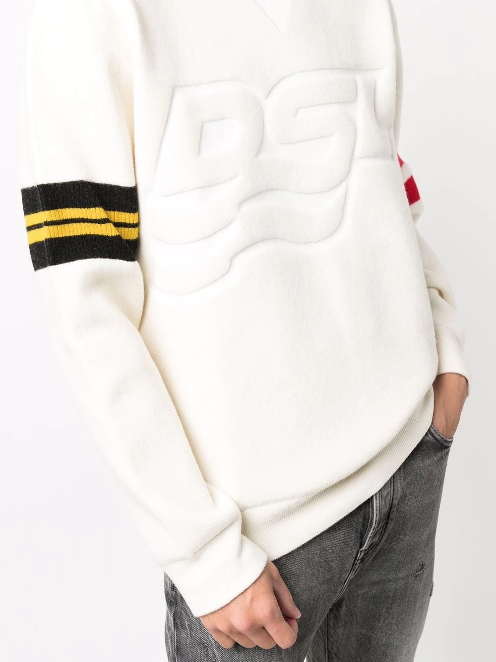 debossed logo jumper - 5