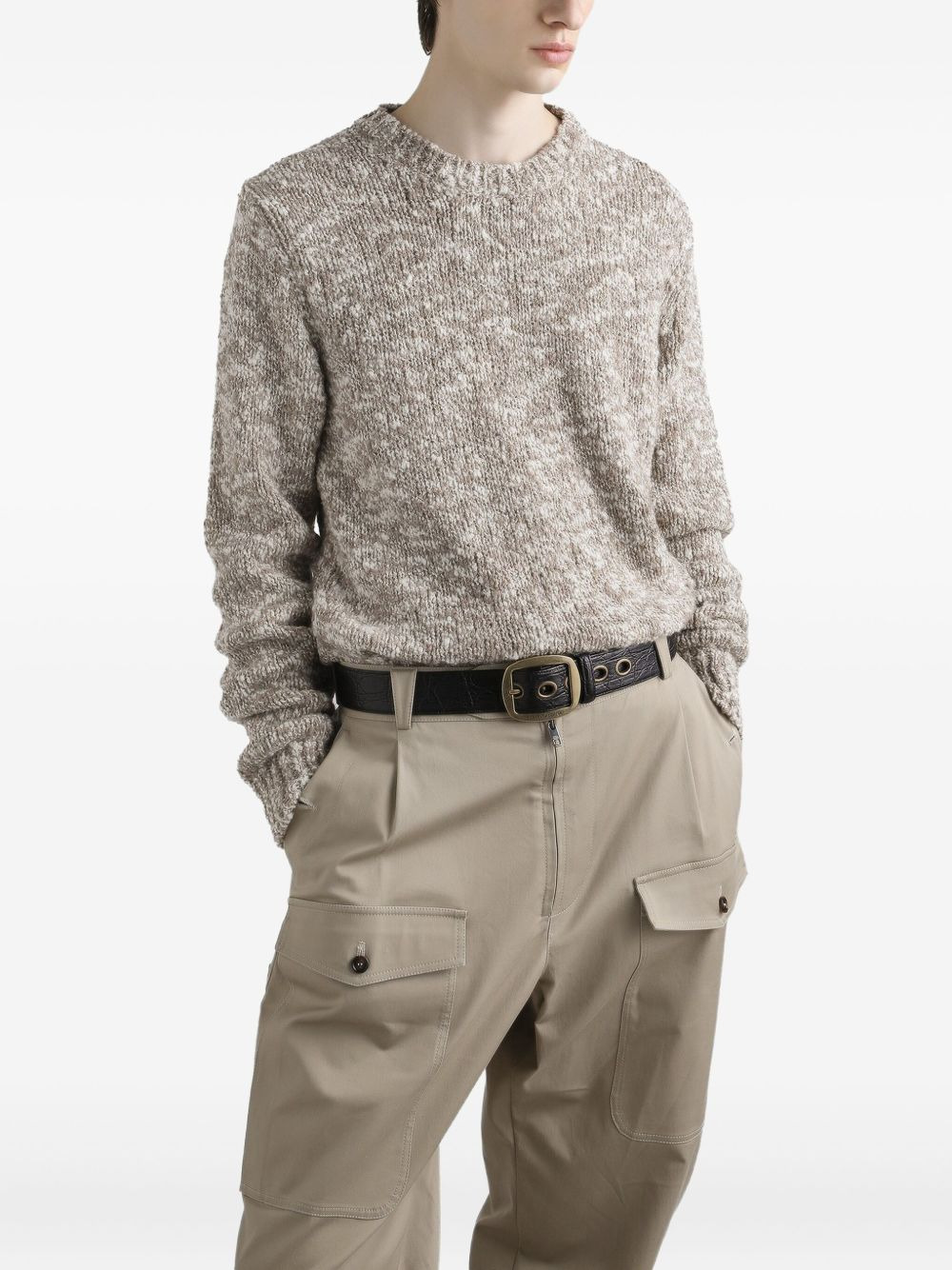 speckled knit sweater - 3