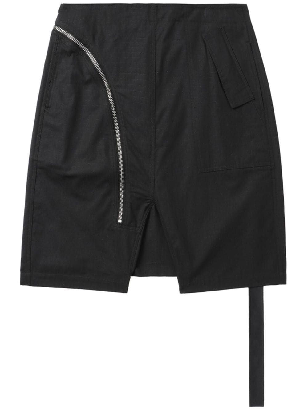 strap-detail drop-crotch shorts - 1
