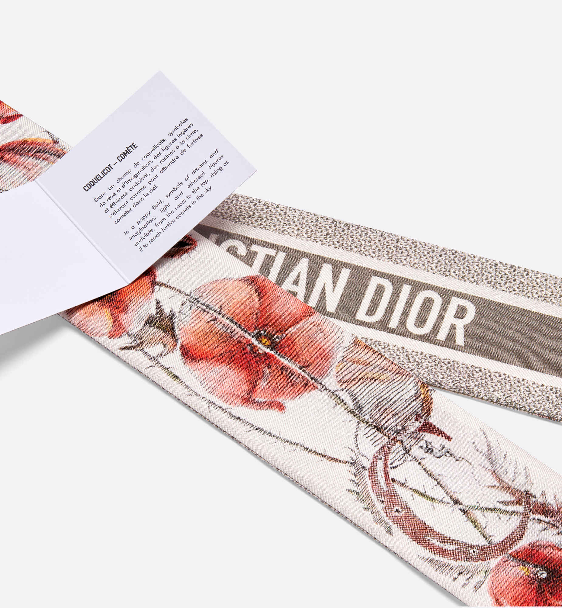 ABCDior C Coquelicot - Comète Mitzah Scarf - 5