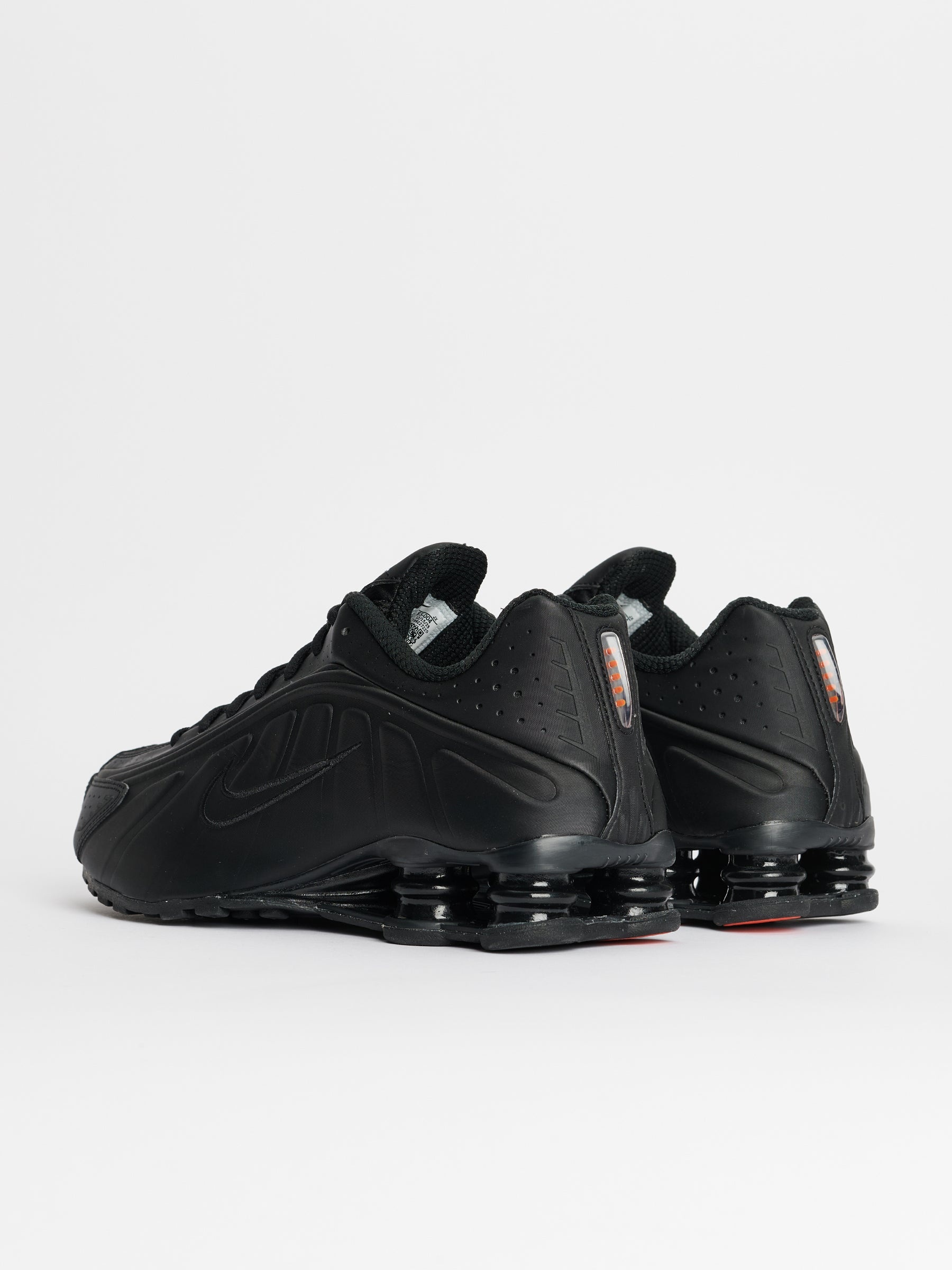 All black leather nike shox shops