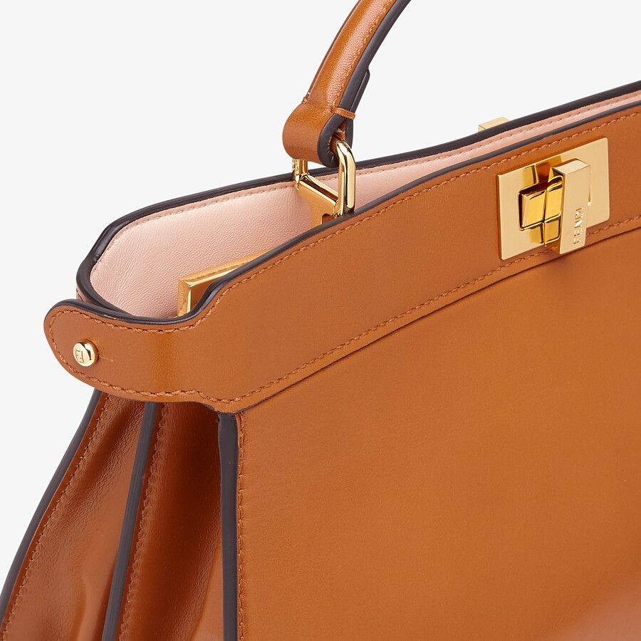 Brown leather bag - 6