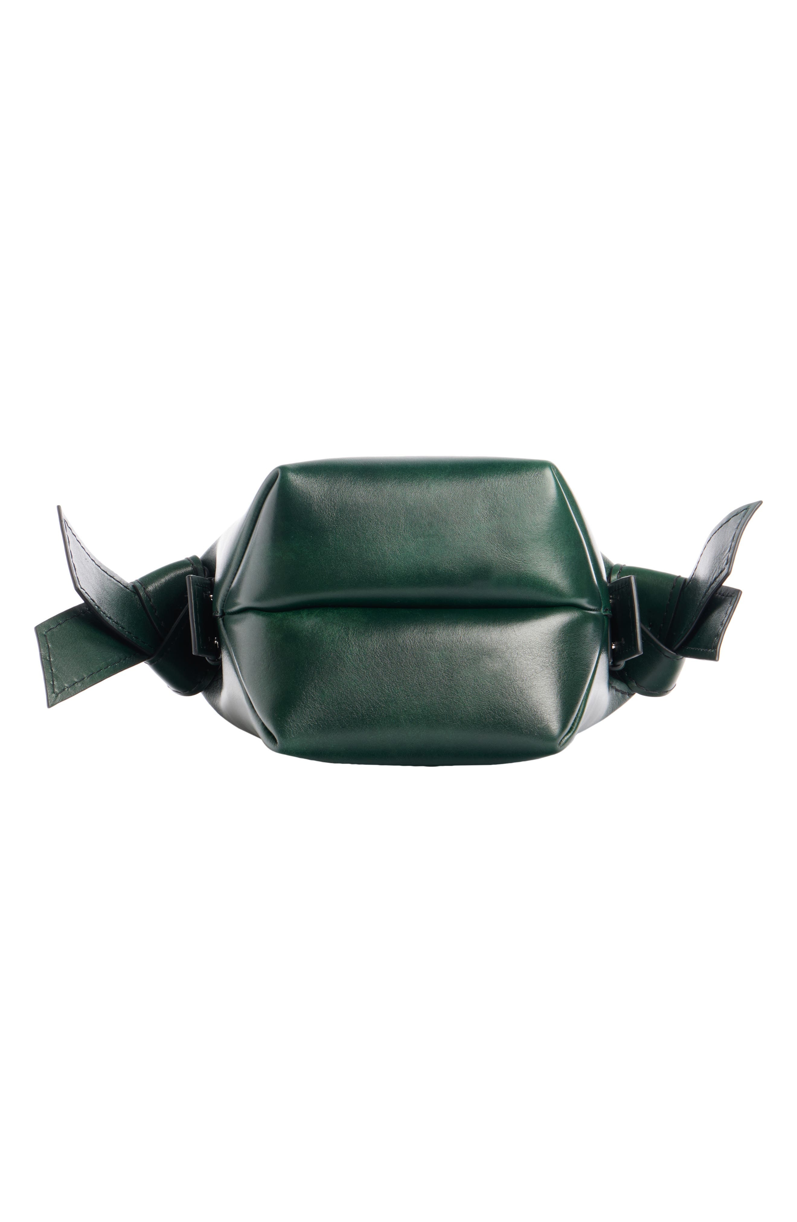Acne Studios Mini Musubi Leather Bucket Crossbody Bag in Olive Green at Nordstrom - 6