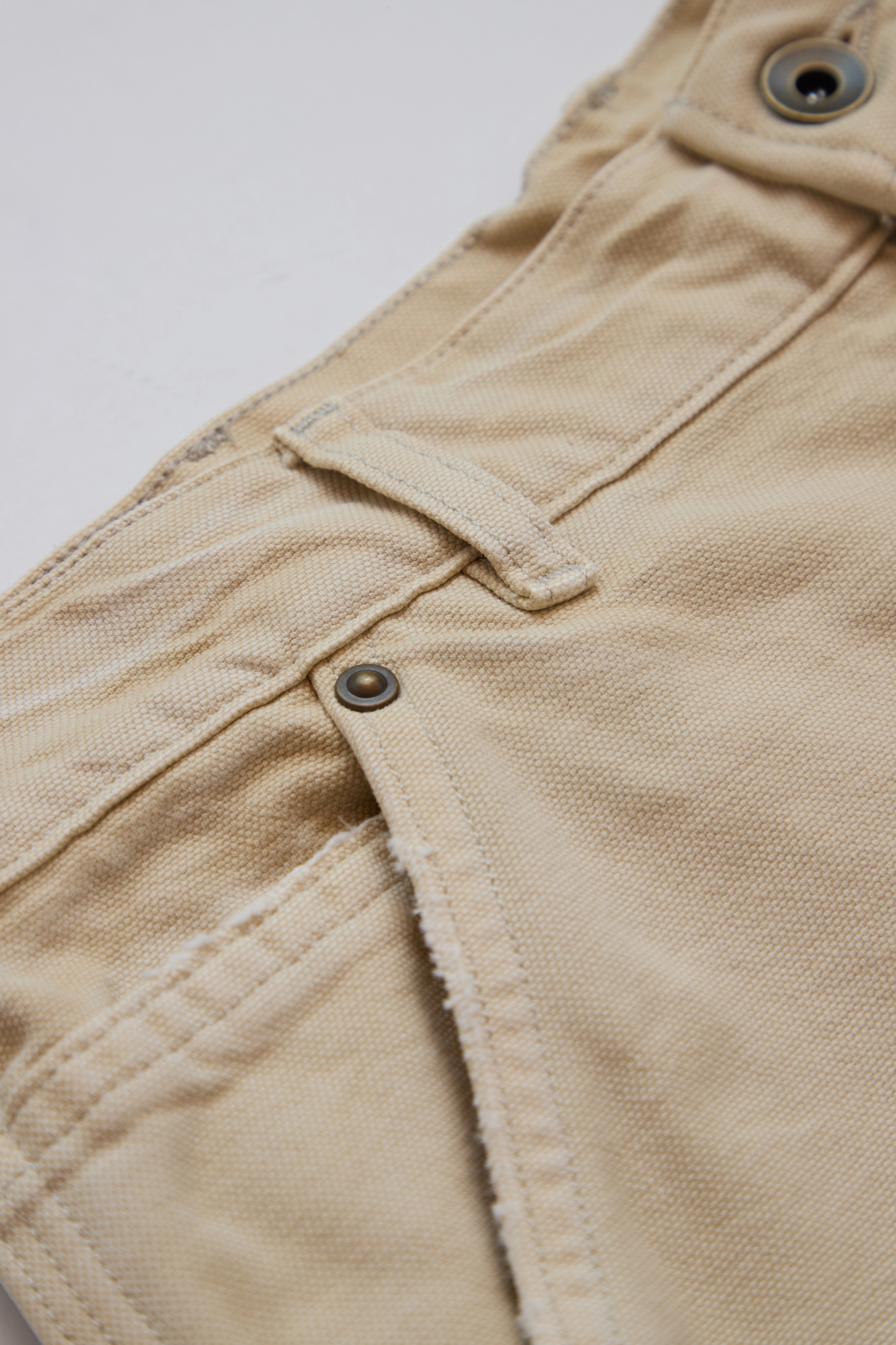 Maison Margiela Canvas Stud Shorts White - 3