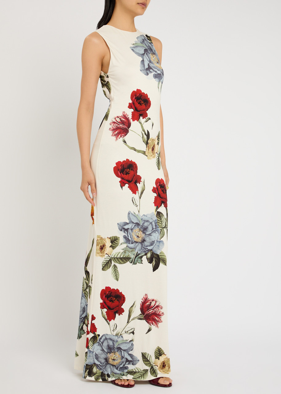 Alice + Olivia Delova Floral-print Stretch-jersey Maxi Dress - 2