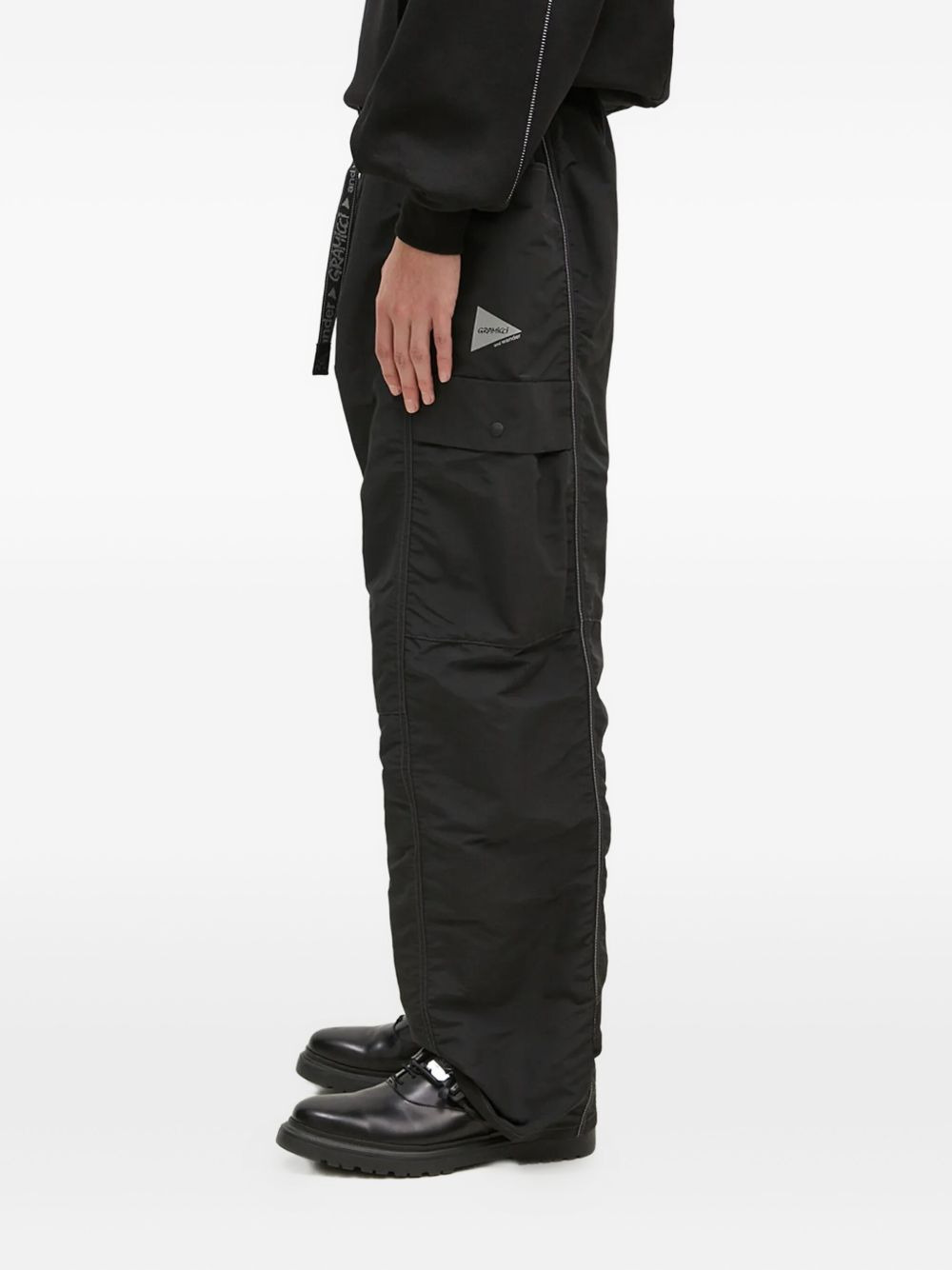 side-zip cargo trousers - 2