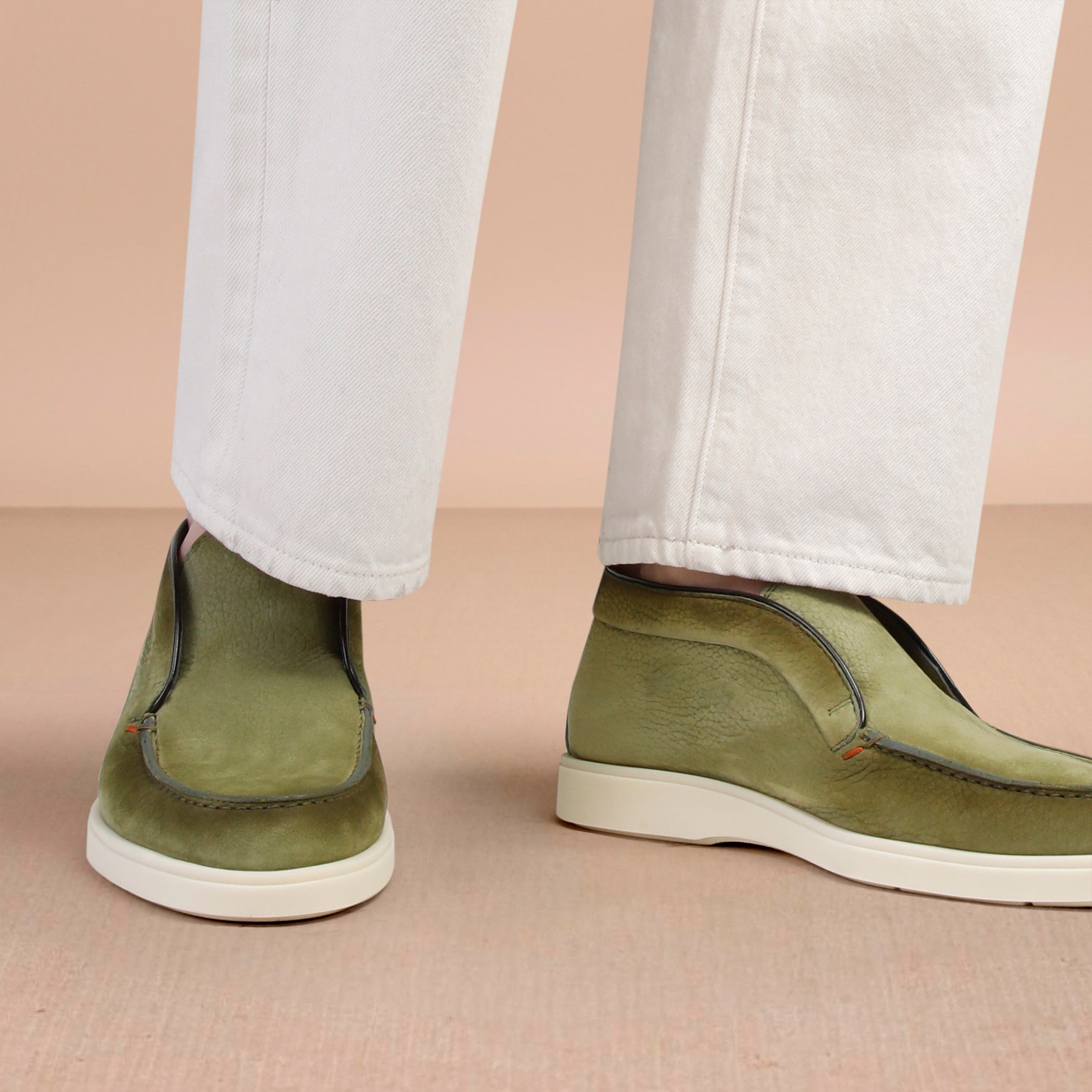 Men's green nubuck desert boot - 2