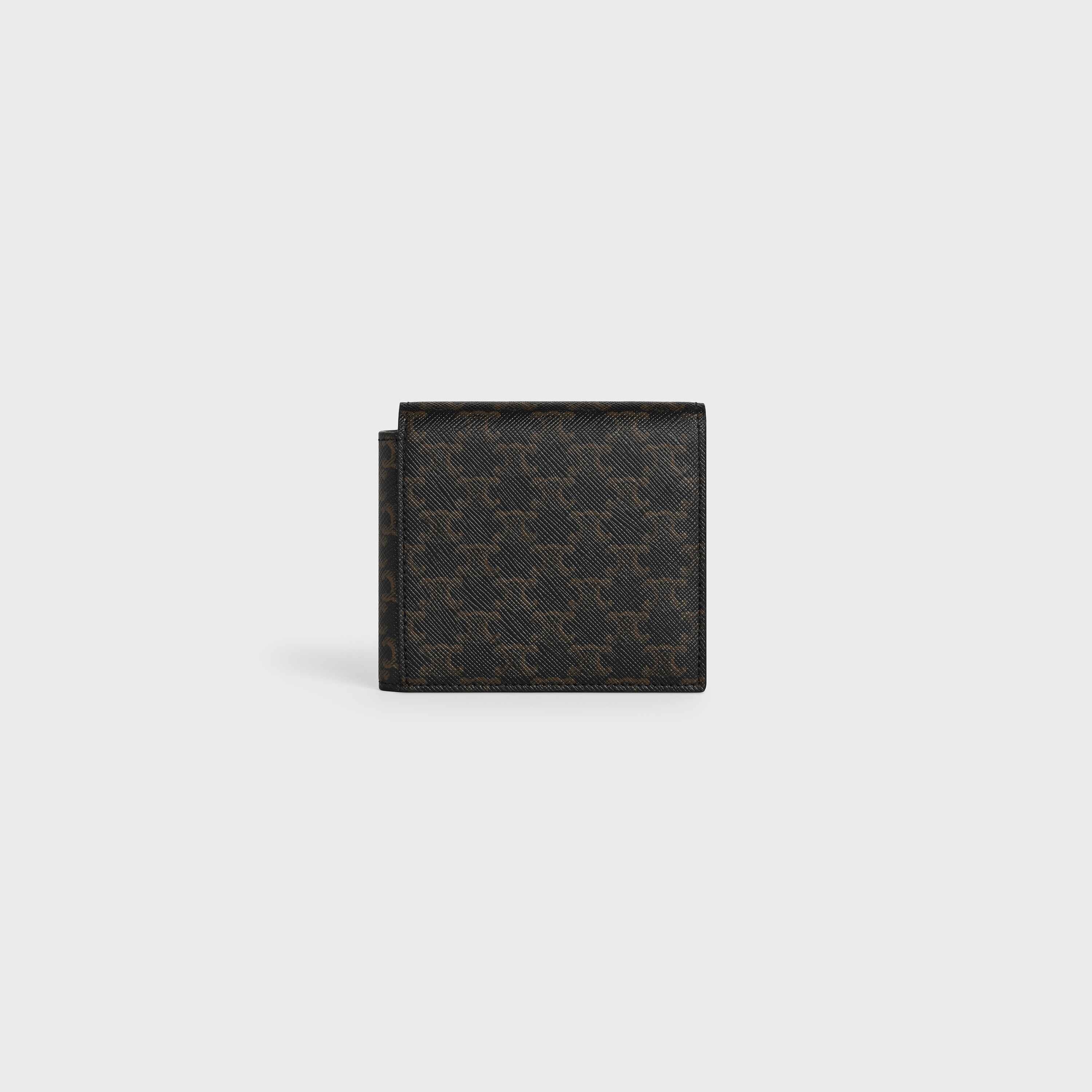 Flap Origami wallet in Triomphe Canvas and Lambskin - 3