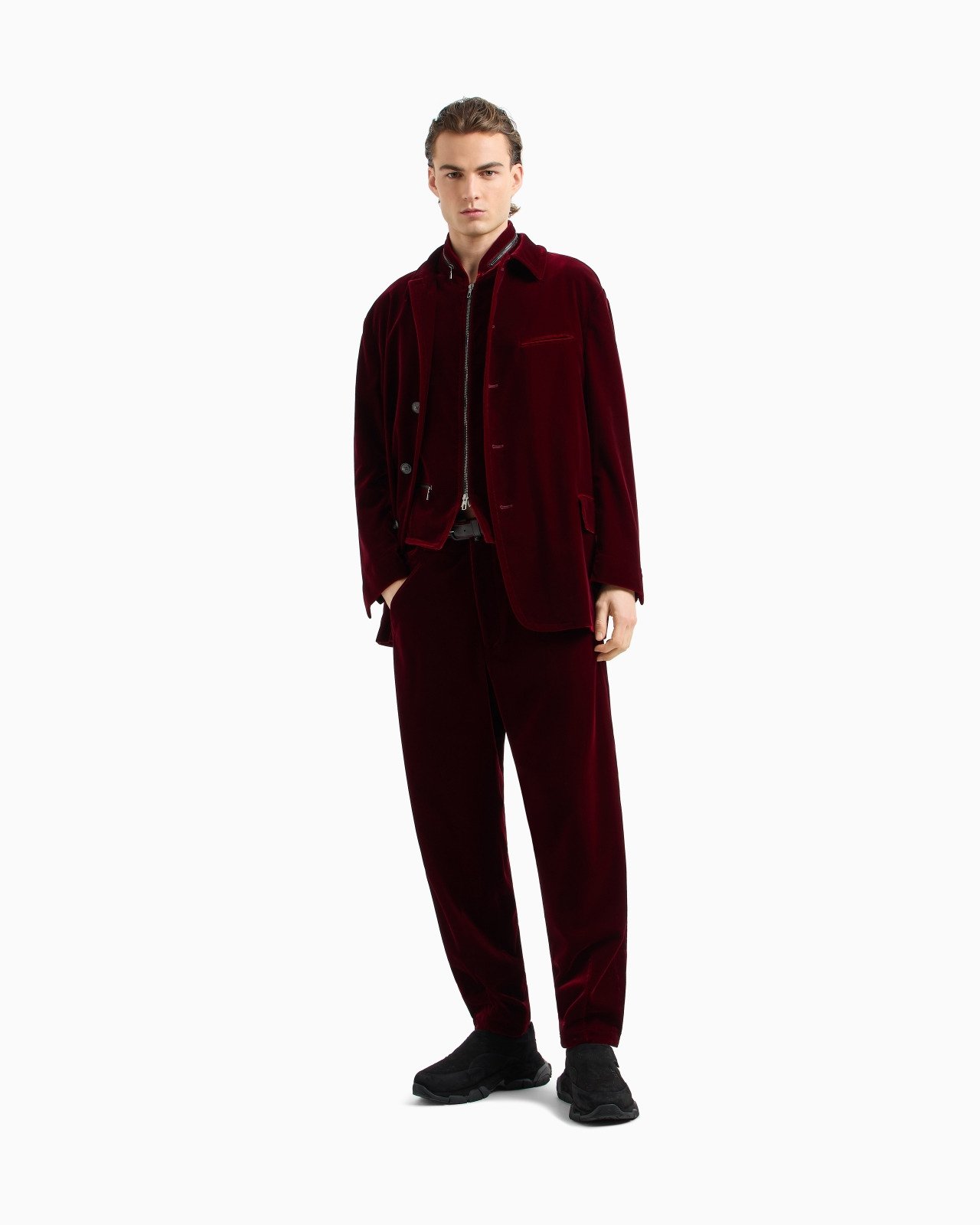 VELVET ZIP-UP WAISTCOAT - 2