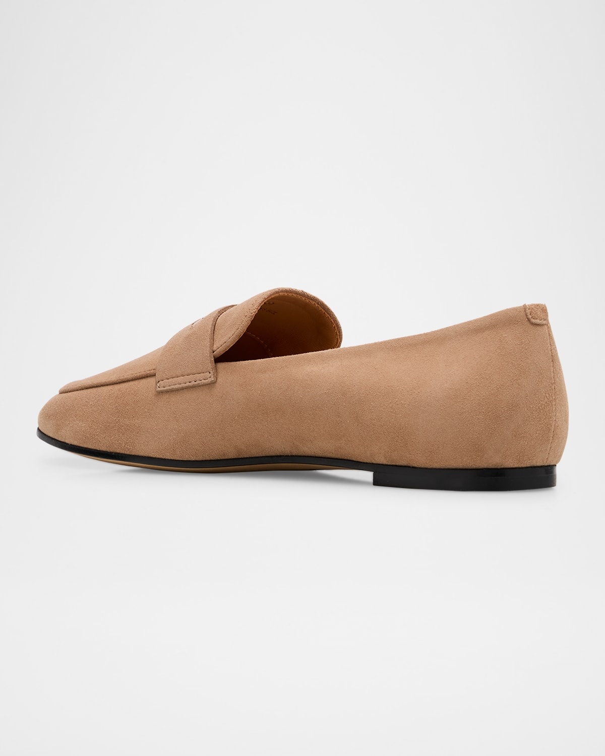 Suede Bar Detail Loafers - 2