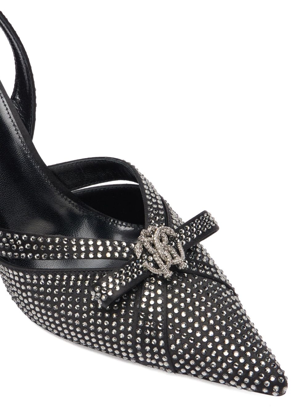 embellished slingback pumps - 5