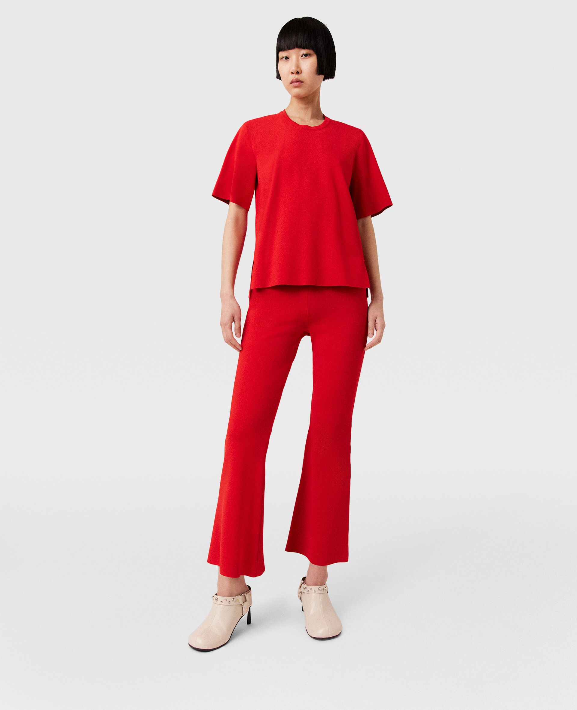 Mid-Rise Flared Pants - 5
