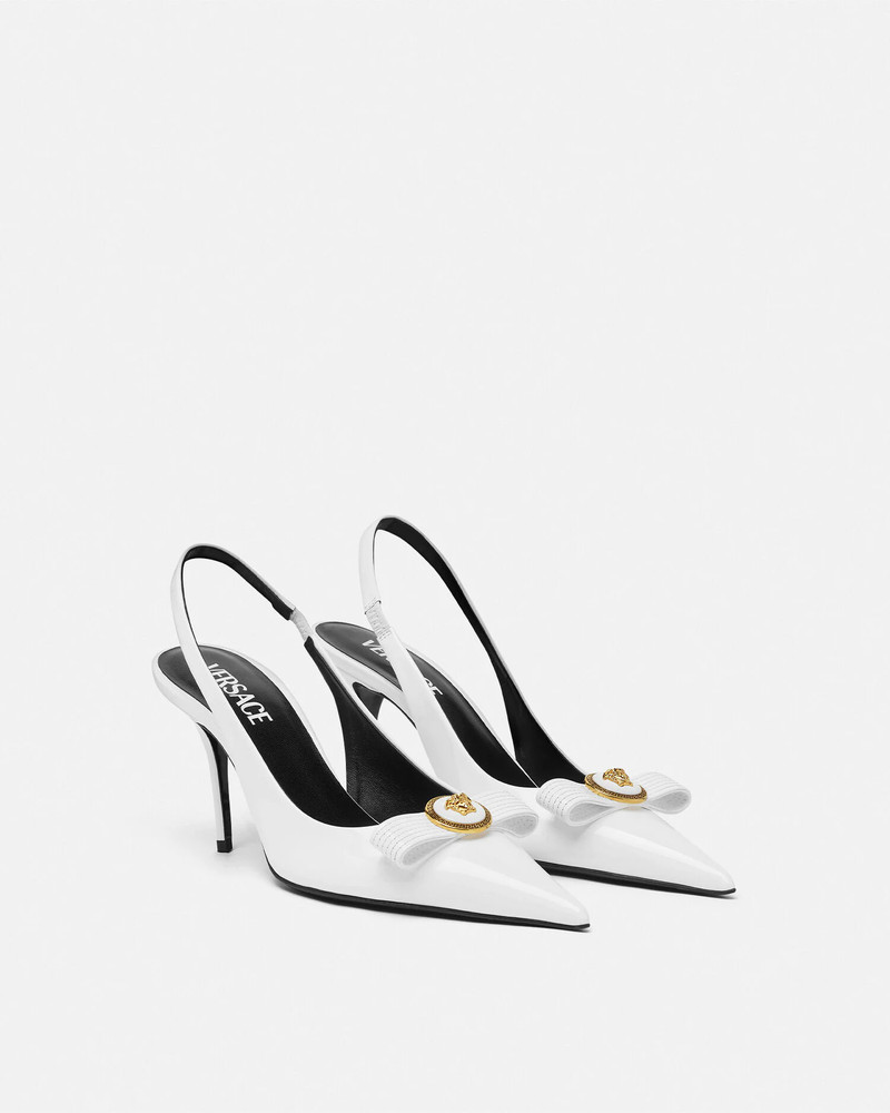 VERSACE Gianni Ribbon Slingback Pumps 85 mm outlook