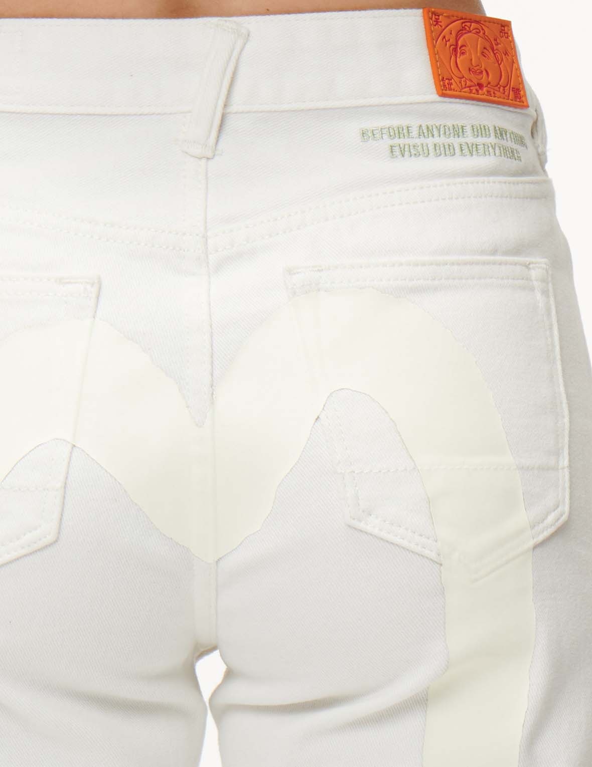 DAICOCK WHITE DENIM SHORTS - 8