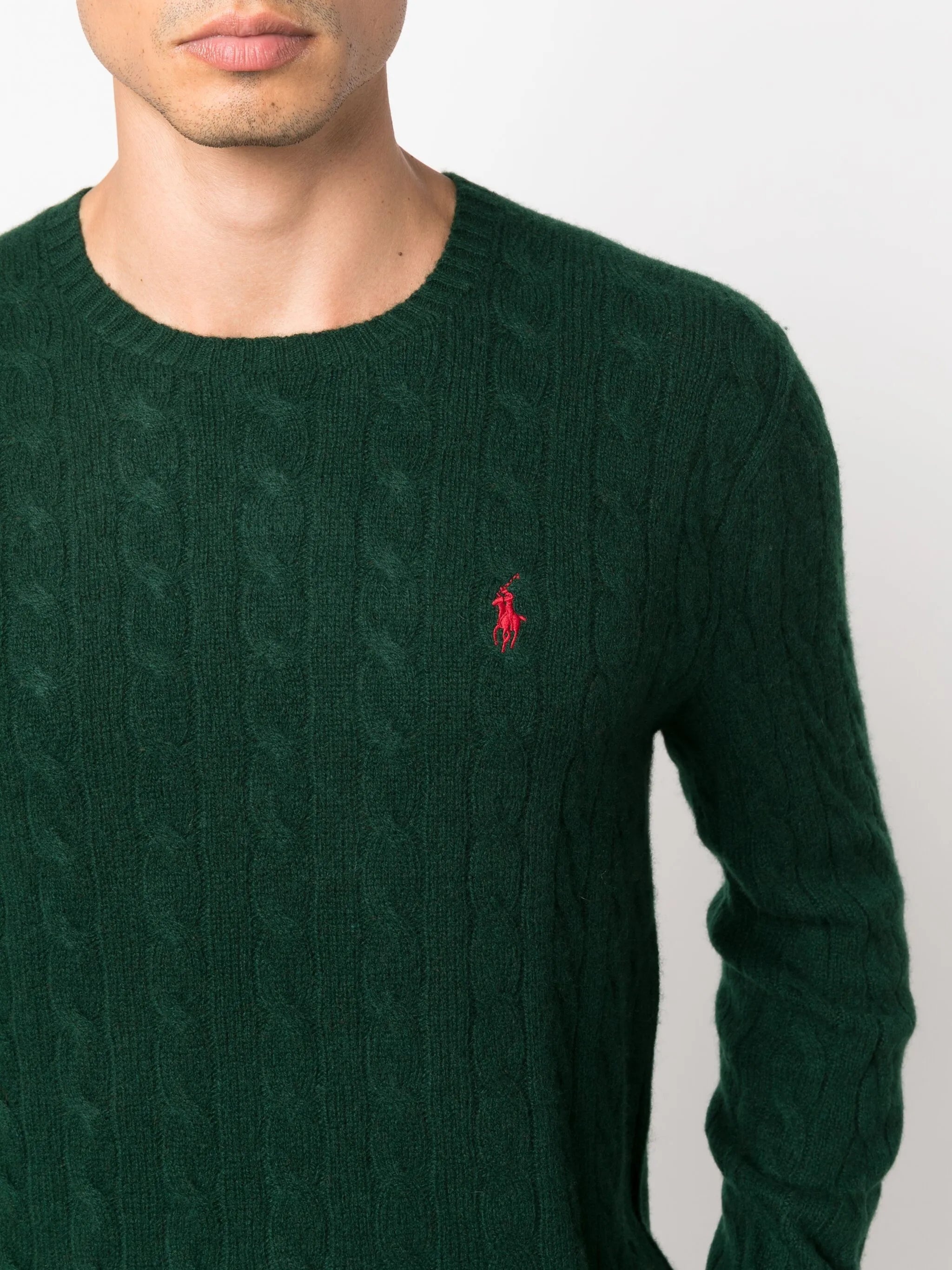 Polo Pony-motif Cable-knit Jumper - 4