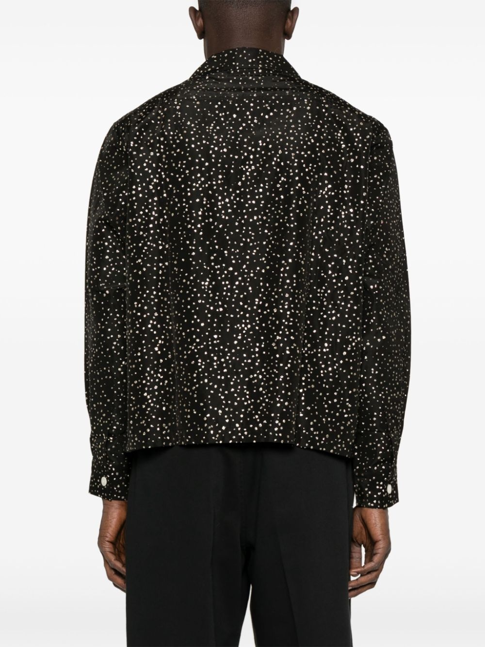 glitter-detail shirt - 4