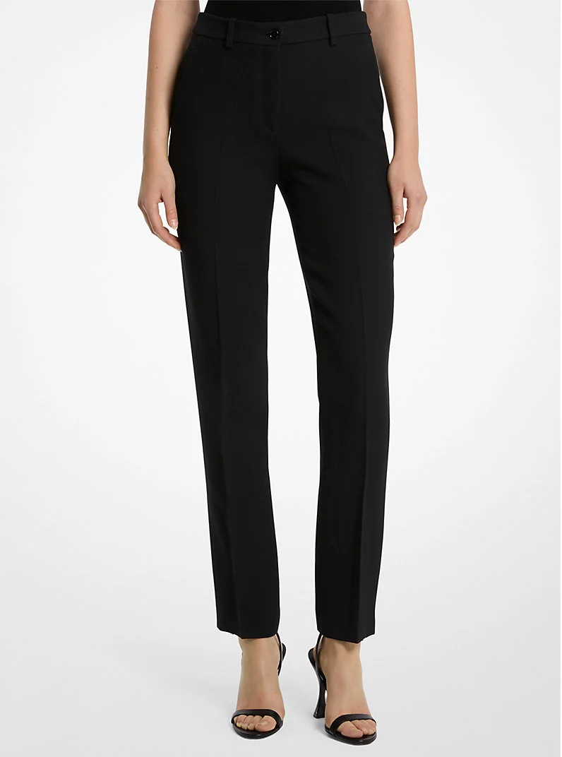 Samantha Double Crepe Sablé Pants - 1