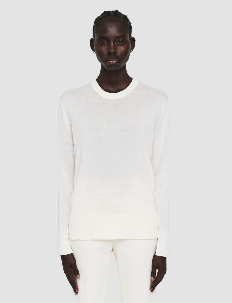 Super Fine Merino Silk Round Neck Jumper 3