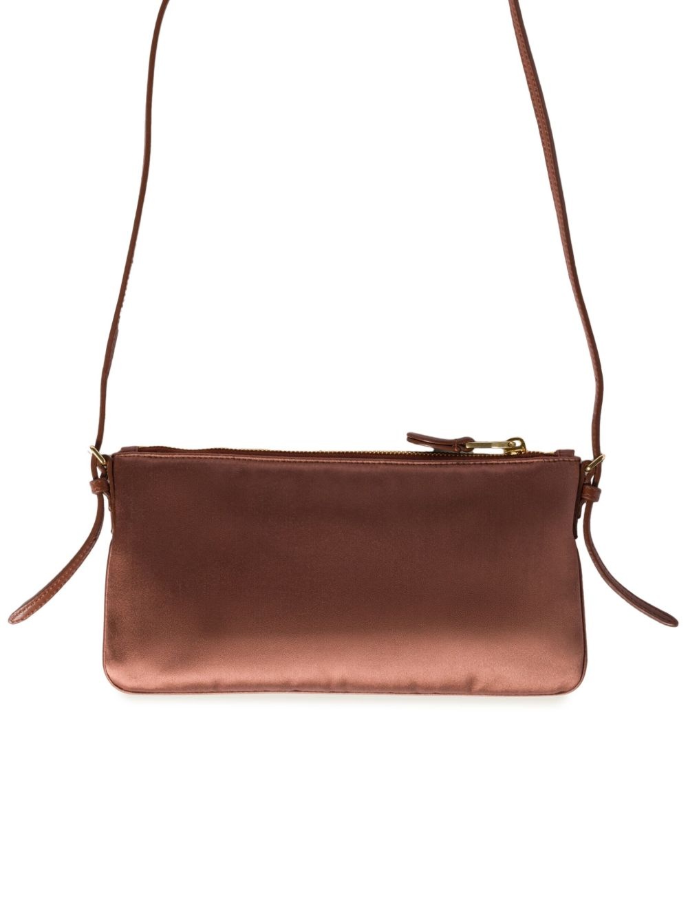 logo-lettering clutch bag - 2