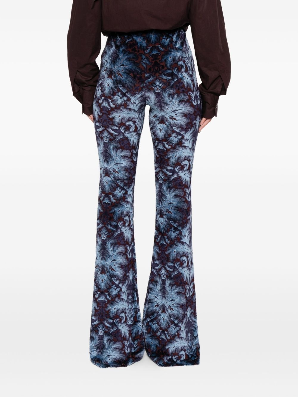 abstract-pattern trousers - 4