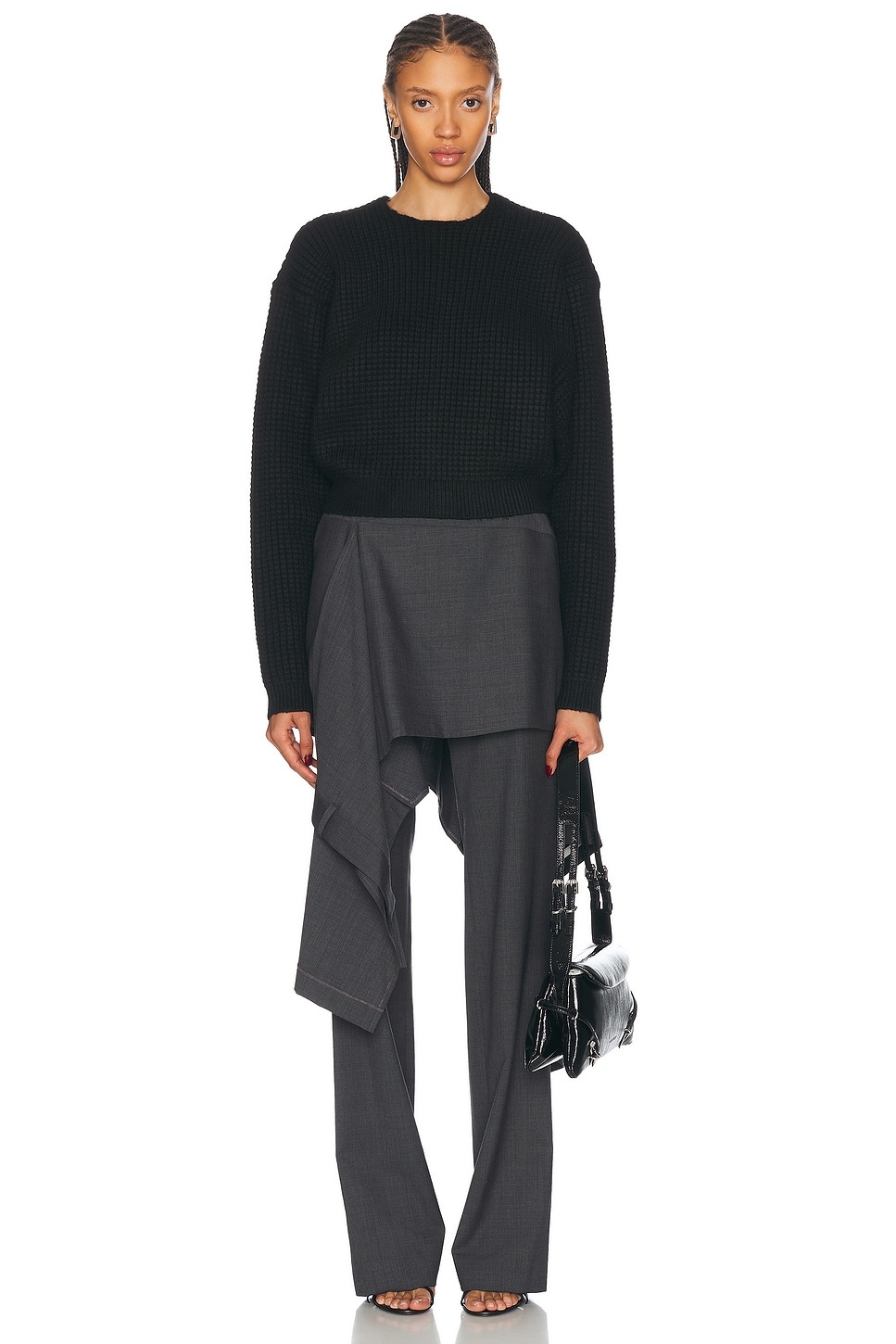 Cropped Crewneck Sweatshirt - 4